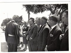 BOU SFER 06 JUILLET 1958 POSE DE LA PREMIERE PIERRE DU MONUMENT AUX MORTS 004